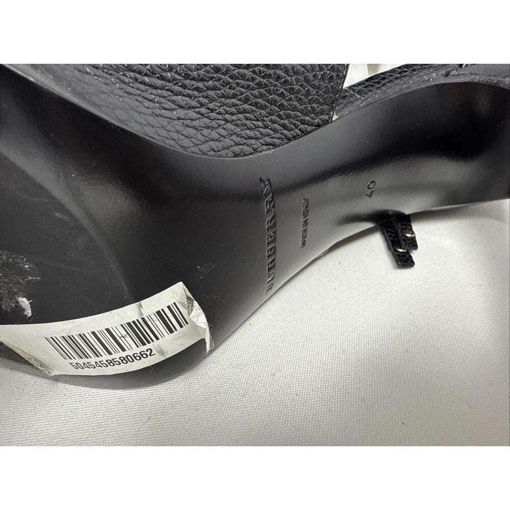 New Burberry Leather Fringe Peep Toe Bootie Size 40 US 9.5 - Picture 9 of 16